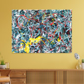 J. P. – 番号6 – 青、赤、黄 – 1948-- キャンバスプリント (インサイチュ (リビング))