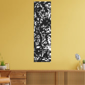 J. P. – 白黒絵画の – c.1952- キャンバスプリント (インサイチュ (リビング))