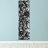 J. P. – 白黒絵画の – c.1952- キャンバスプリント (インサイチュ (ウッドフロア))