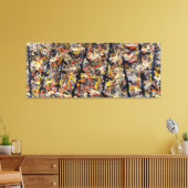 J. P. – 青い極（数値11） - 1952 - キャンバスプリント (インサイチュ (リビング))