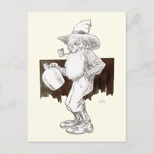 J P Bernard Moonshiner (セピア) ポストカード (正面)