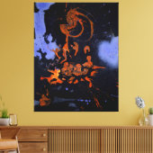 J. P. - ELECTRIC NIGHT - 1946 -抽象芸術- キャンバスプリント (インサイチュ (リビング))