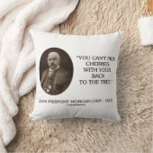 J.P. Morgan木に戻ってさくらんぼを選択できない クッション (ブランケット)