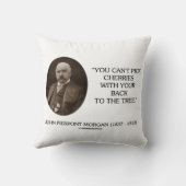 J.P. Morgan木に戻ってさくらんぼを選択できない クッション (裏面)