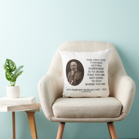 J.P. Morgan First Step Towards Getting Somewhere クッション (椅子)