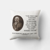 J.P. Morgan First Step Towards Getting Somewhere クッション (裏面)