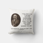 J.P. Morgan First Step Towards Getting Somewhere クッション (正面)