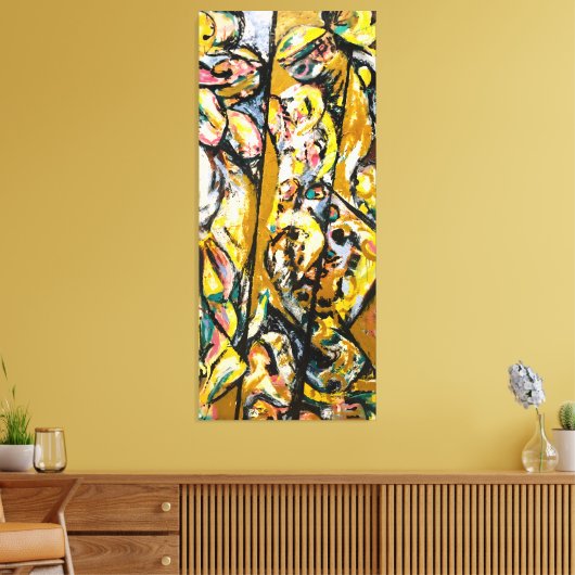 J. P. - RITUAL - 1953 - Abstract Expressionism - キャンバスプリント (インサイチュ (リビング))