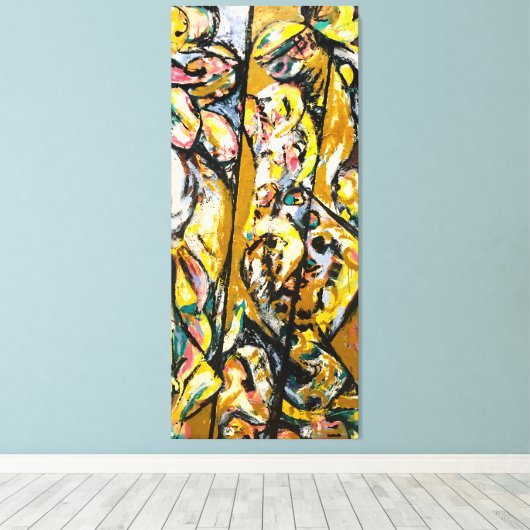 J. P. - RITUAL - 1953 - Abstract Expressionism - キャンバスプリント (インサイチュ (ウッドフロア))