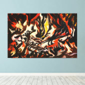 J. P.  -  THE FLAME -  1934-38頃 - アブストラクト - キャンバスプリント (インサイチュ (ウッドフロア))