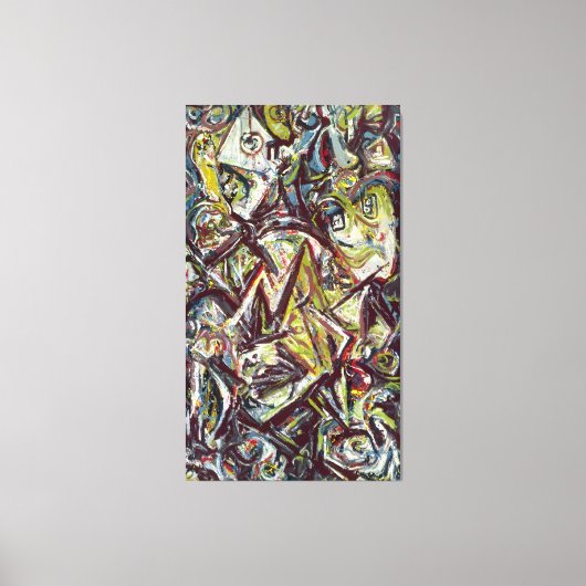 J. P. - TROUBLED QUEEN - 1945 -抽象芸術- キャンバスプリント (正面)