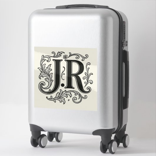 J.R Initials with Decor シール (スーツケース)