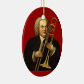 J.S. トロンボーンを持つBach セラミックオーナメント (右)