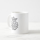 J.S.バッハのシール コーヒーマグカップ (正面左)