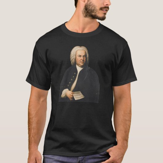 J.S.バッハの肖像 Tシャツ (正面)
