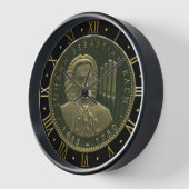 J.S.バッハオルガニスト記念臓器管壁 壁時計 (傾斜)