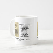 J.S.ミルの致命的な傾向は、それらのエラーの半分を引き起こす コーヒーマグカップ (正面左)