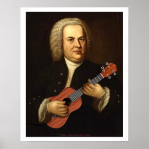 J.S. UkeのBach ポスター