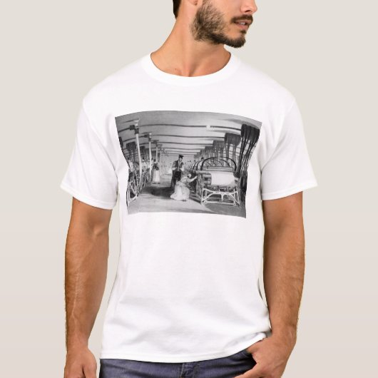 J. Tingleが刻む力織機の編むこと1835年 Tシャツ (正面)