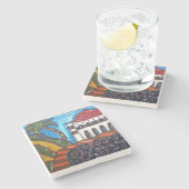 J.TitchenalによるCatalinaの島のカジノのタイルのコースター ストーンコースター (横)