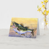 J. Varpucanskis -等級7著勝利芸術 カード (黄色い花)