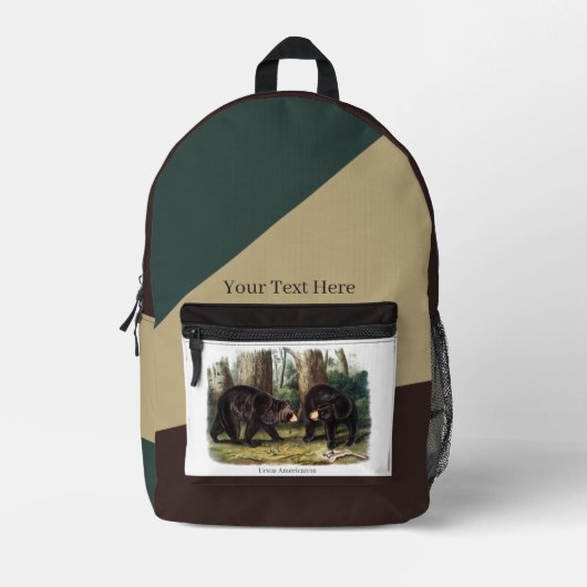 J.W. Audubon – アメリカ合衆国 プリントバックパック (正面)