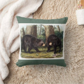 J.W. Audubon - Ursus Americanus (Black Bear) クッション (ブランケット)