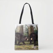 J.W. Audubon - Ursus Americanus Black Bear トートバッグ (正面)