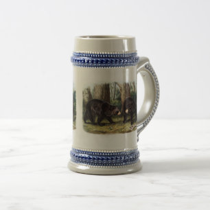 J.W. Audubon - Ursus Americanus (Black Bear) ビールジョッキ