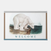 J.W. Audubon - Ursus Maritimus Polar Bear ドアマット (正面)