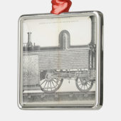 J.W. Lowryが刻む機関車 メタルオーナメント (左)