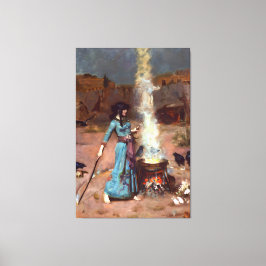 J. W. WATERHOUSE -魔法サークル – 1886 - キャンバスプリント