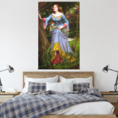 J. W. WATERHOUSE - OPHELIA - 1910 - Pre-Raphaelite キャンバスプリント (インサイチュ (寝室))