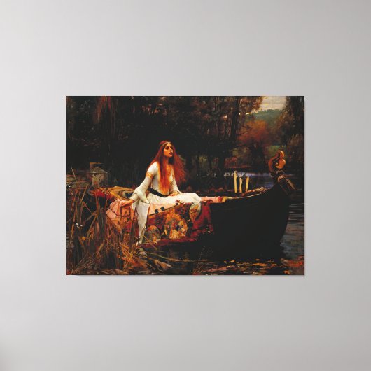 J. W. WATERHOUSE - THE LADY OF SHALOTT - 1888 - キャンバスプリント (正面)