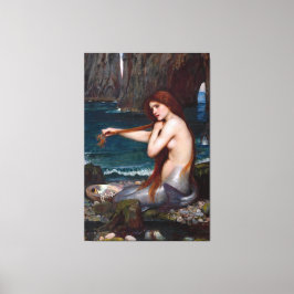 J. WATERHOUSE - A MERMAID - 1900 - Pre-Raphaelites キャンバスプリント