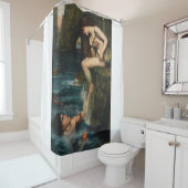 J. WATERHOUSE - THE SIREN - 1900 - Pre-Raphaelites シャワーカーテン (インサイチュ)