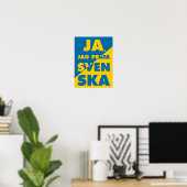 Ja、Jag Prata Svenska、スウェーデン語Yes話I ポスター (ホームオフィス)