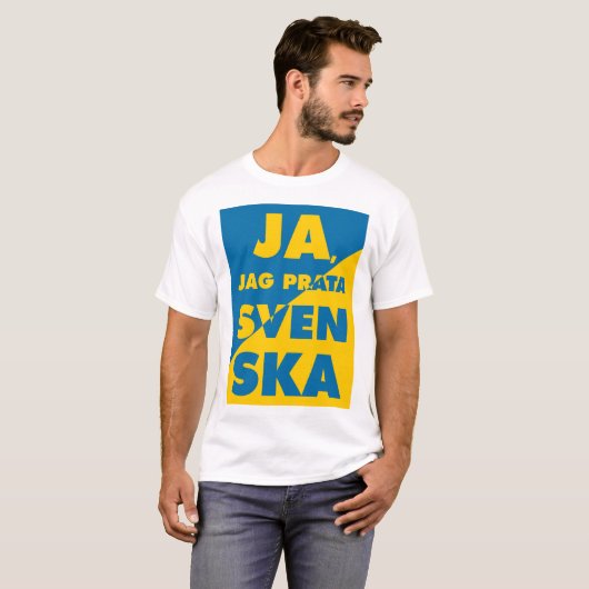 Ja, Jag Prata Svenska, Yes i speak swedish Tシャツ (正面フル)