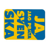 Ja、Jag Prata Svenska、Yesiスウェーデ話ンシ マグネット (横)