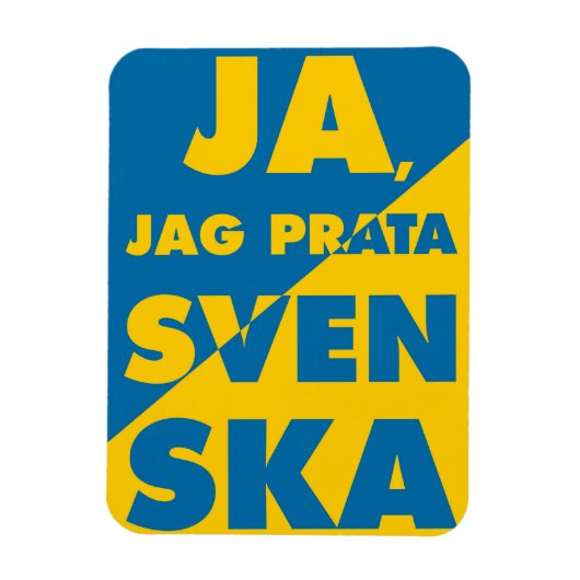 Ja、Jag Prata Svenska、Yesiスウェーデ話ンシ マグネット (縦)