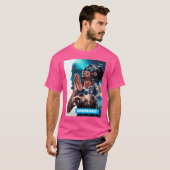 Ja Morant 12顔マスクバスケットボール Tシャツ (正面フル)