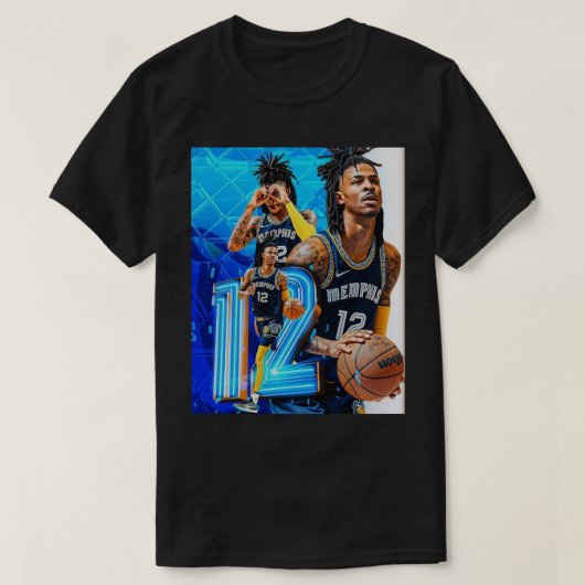 Ja Morant Dunkポスター Tシャツ (デザイン正面)