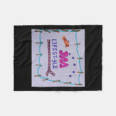 Jaaライフスタイル会社ロゴパンティング フリースブランケット (正面(横))