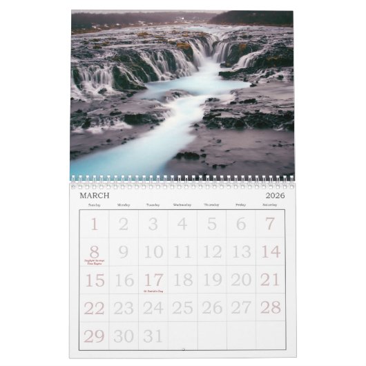 Jaarkalender IJsland カレンダー (3月 2026)