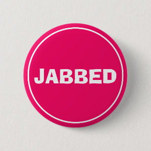 Jabbedボタン(ホットピンク) 缶バッジ