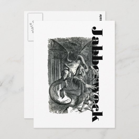 Jabberwockはがき ポストカード (正面/裏面)