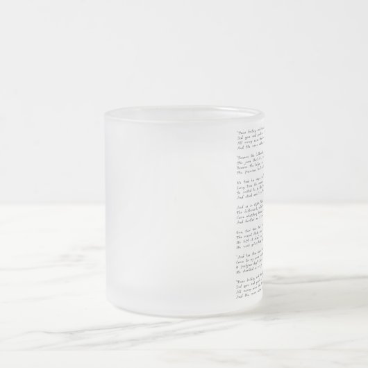 Jabberwockyの詩 フロストグラスマグカップ (中央)