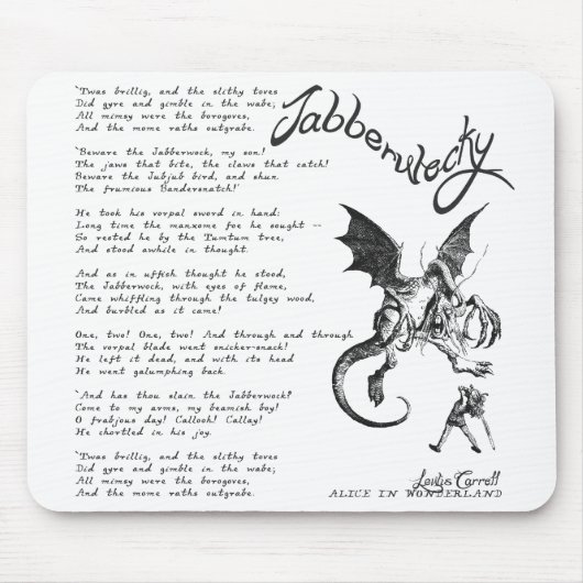 Jabberwockyの詩 マウスパッド (正面)