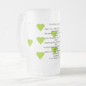 Jabezのマグの祈りの言葉 フロストグラスビールジョッキ (正面左)