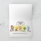 Jablooのビーチのバースデー・カード カード (内部)